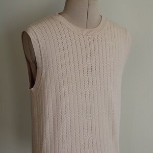 Modern Beige Sweater Vest